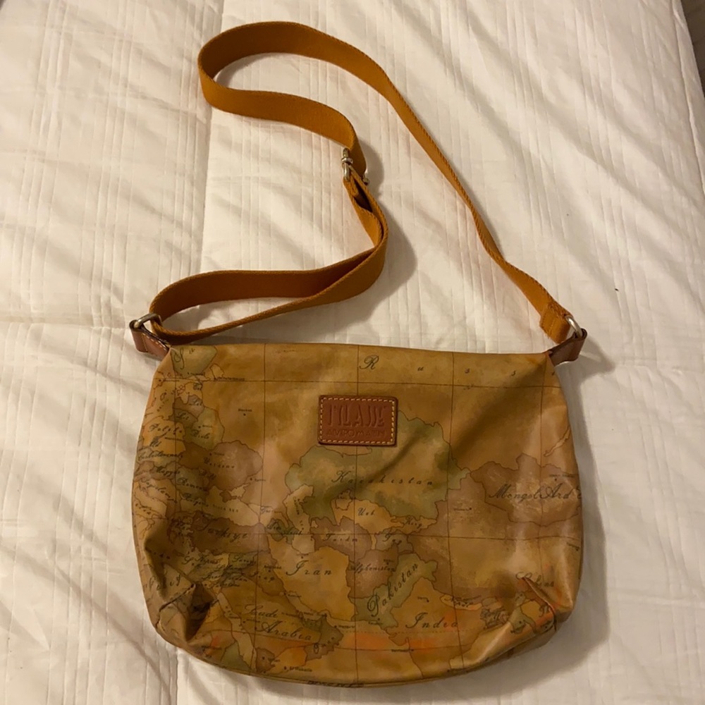 Prima Classe Alviero Martini Cross Body Bag Coated Canvas Packable